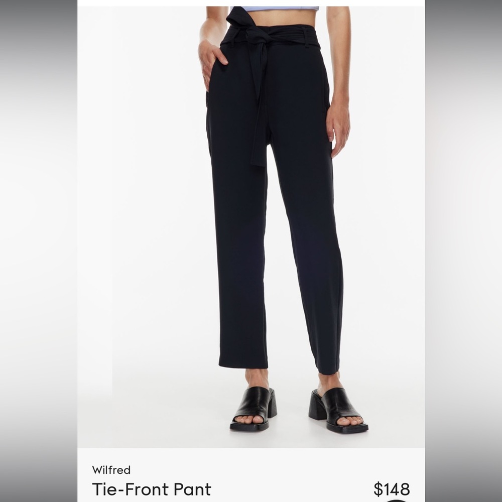 Brand new Wilfred tie front pants